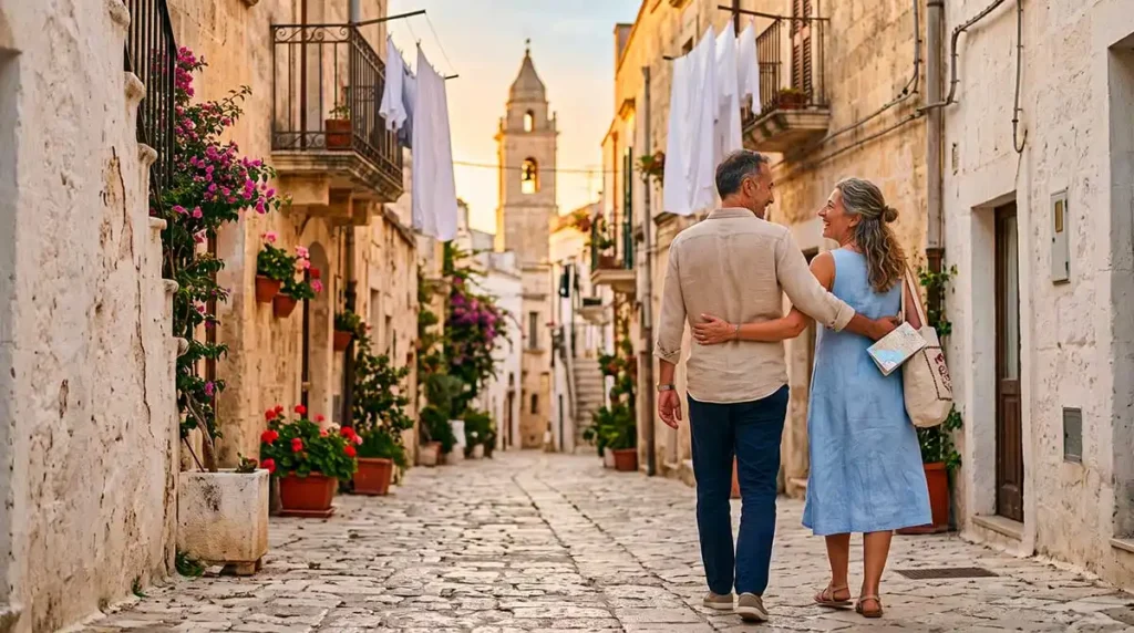 Carlo e Gloria di Puglia Love durante un itinerario slow travel in Salento